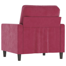 Load image into Gallery viewer, Poltrona Rosso Vino 60 cm Velluto