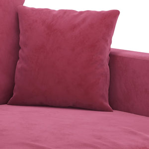 Poltrona Rosso Vino 60 cm Velluto