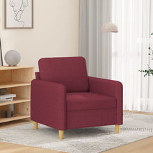 Laden Sie das Bild in den Galerie-Viewer, Poltrona Rosso Vino 60 cm in Tessuto
