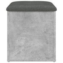 Laden Sie das Bild in den Galerie-Viewer, Pouf contenitore Grigio Cemento 42x42x45 cm in Legno Multistrato