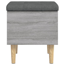 Carica l&#39;immagine nel visualizzatore di Gallery, Pouf Portaoggetti Grigio Sonoma 42x42x46 cm in Legno Multistrato