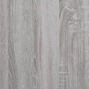 Pouf Portaoggetti Grigio Sonoma 42x42x46 cm in Legno Multistrato