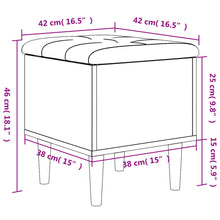Carica l&#39;immagine nel visualizzatore di Gallery, Pouf Portaoggetti Grigio Sonoma 42x42x46 cm in Legno Multistrato