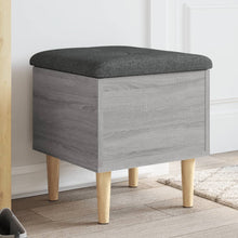 Carica l&#39;immagine nel visualizzatore di Gallery, Pouf Portaoggetti Grigio Sonoma 42x42x46 cm in Legno Multistrato