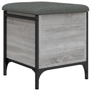 Pouf Contenitore Grigio Sonoma 42x42x45 cm Legno Multistrato