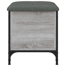 Indlæs billede til gallerivisning Pouf Contenitore Grigio Sonoma 42x42x45 cm Legno Multistrato