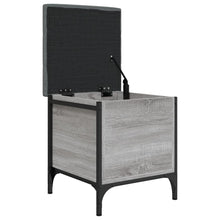 Indlæs billede til gallerivisning Pouf Contenitore Grigio Sonoma 42x42x45 cm Legno Multistrato