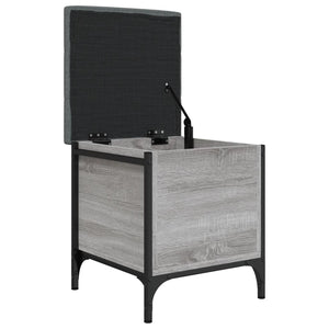 Pouf Contenitore Grigio Sonoma 42x42x45 cm Legno Multistrato