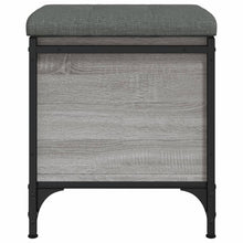 Indlæs billede til gallerivisning Pouf Contenitore Grigio Sonoma 42x42x45 cm Legno Multistrato
