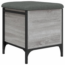 Indlæs billede til gallerivisning Pouf Contenitore Grigio Sonoma 42x42x45 cm Legno Multistrato