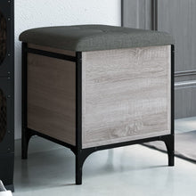 Indlæs billede til gallerivisning Pouf Contenitore Grigio Sonoma 42x42x45 cm Legno Multistrato