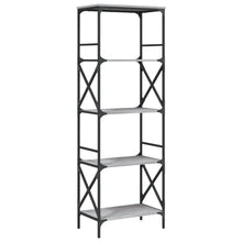 Indlæs billede til gallerivisning Libreria 5 Ripiani Grigio Sonoma 59x35x171 cm Legno Multistrato