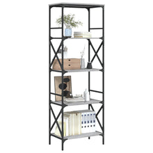 Indlæs billede til gallerivisning Libreria 5 Ripiani Grigio Sonoma 59x35x171 cm Legno Multistrato