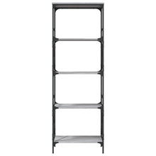Indlæs billede til gallerivisning Libreria 5 Ripiani Grigio Sonoma 59x35x171 cm Legno Multistrato