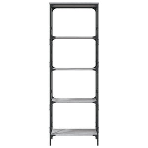 Libreria 5 Ripiani Grigio Sonoma 59x35x171 cm Legno Multistrato