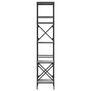Libreria 5 Ripiani Grigio Sonoma 59x35x171 cm Legno Multistrato