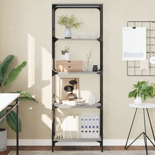 Indlæs billede til gallerivisning Libreria 5 Ripiani Grigio Sonoma 59x35x171 cm Legno Multistrato
