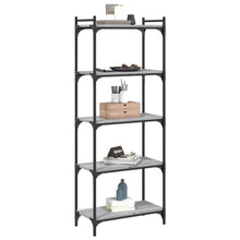 Indlæs billede til gallerivisning Libreria 5 Ripiani Grigio Sonoma 60x30x154cm Legno Multistrato