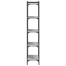 Indlæs billede til gallerivisning Libreria 5 Ripiani Grigio Sonoma 60x30x154cm Legno Multistrato
