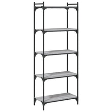 Indlæs billede til gallerivisning Libreria 5 Ripiani Grigio Sonoma 60x30x154cm Legno Multistrato