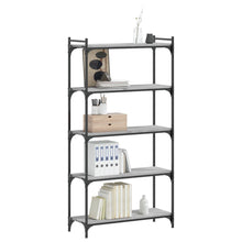 Indlæs billede til gallerivisning Libreria 5 Ripiani Grigio Sonoma 80x30x154cm Legno Multistrato