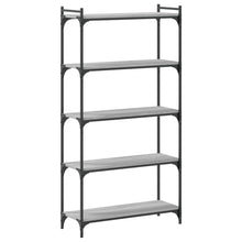 Indlæs billede til gallerivisning Libreria 5 Ripiani Grigio Sonoma 80x30x154cm Legno Multistrato