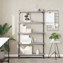 Indlæs billede til gallerivisning Libreria 5 Ripiani Grigio Sonoma 80x30x154cm Legno Multistrato