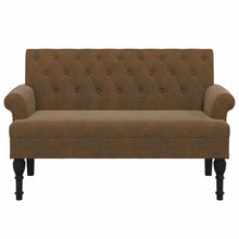 Load image into Gallery viewer, Divanetto Marrone 120x62x75,5 cm in Scamosciato