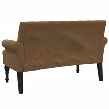 Load image into Gallery viewer, Divanetto Marrone 120x62x75,5 cm in Scamosciato