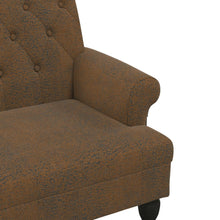 Load image into Gallery viewer, Divanetto Marrone 120x62x75,5 cm in Scamosciato