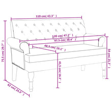 Load image into Gallery viewer, Divanetto Marrone 120x62x75,5 cm in Scamosciato