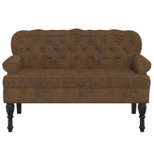 Load image into Gallery viewer, Divanetto Marrone 119,5x64,5x75 cm in Scamosciato
