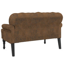 Load image into Gallery viewer, Divanetto Marrone 119,5x64,5x75 cm in Scamosciato