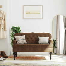 Load image into Gallery viewer, Divanetto Marrone 119,5x64,5x75 cm in Scamosciato
