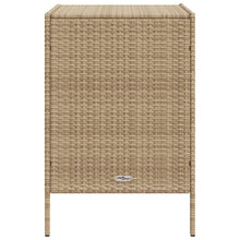 Carica l&#39;immagine nel visualizzatore di Gallery, Mobiletto Cassettiera da Giardino Beige 55x59x80cm in Polyrattan