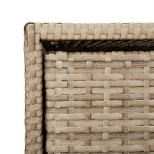 Carica l&#39;immagine nel visualizzatore di Gallery, Mobiletto Cassettiera da Giardino Beige 55x59x80cm in Polyrattan