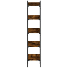 Indlæs billede til gallerivisning Libreria 5 Ripiani Rovere Fumo 35x30x174cm Legno Multistrato