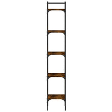 Indlæs billede til gallerivisning Libreria 5 Ripiani Rovere Fumo 35x30x174cm Legno Multistrato