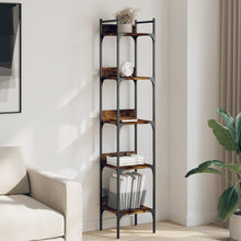 Indlæs billede til gallerivisning Libreria 5 Ripiani Rovere Fumo 35x30x174cm Legno Multistrato