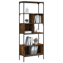 Indlæs billede til gallerivisning Libreria 5 Ripiani Rovere Fumo 76x33x188,5 cm Legno Multistrato