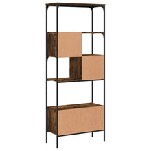 Indlæs billede til gallerivisning Libreria 5 Ripiani Rovere Fumo 76x33x188,5 cm Legno Multistrato