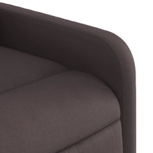 Charger l&#39;image dans la galerie, Poltrona Reclinabile Marrone Scuro in Tessuto
